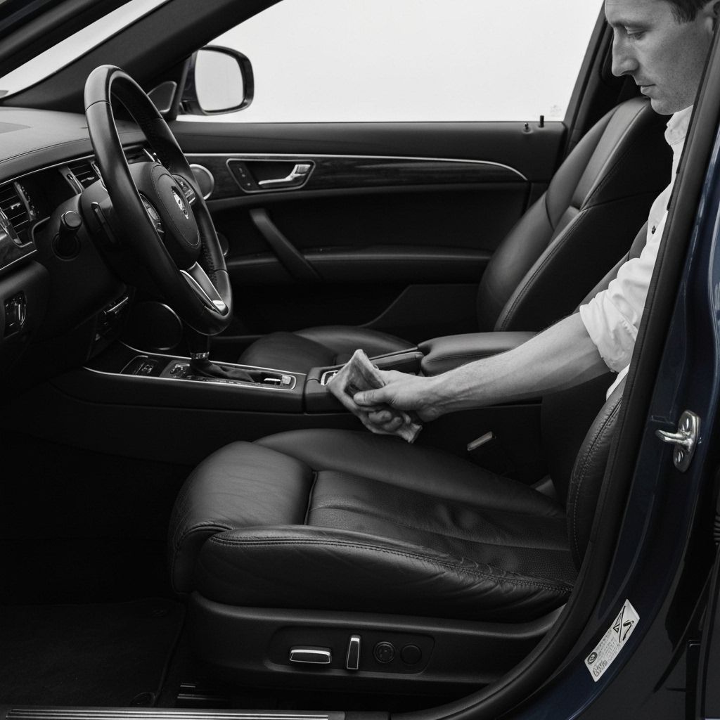 WRP Dubai master technician performing meticulous paint correction and ceramic coating application on luxury vehicle