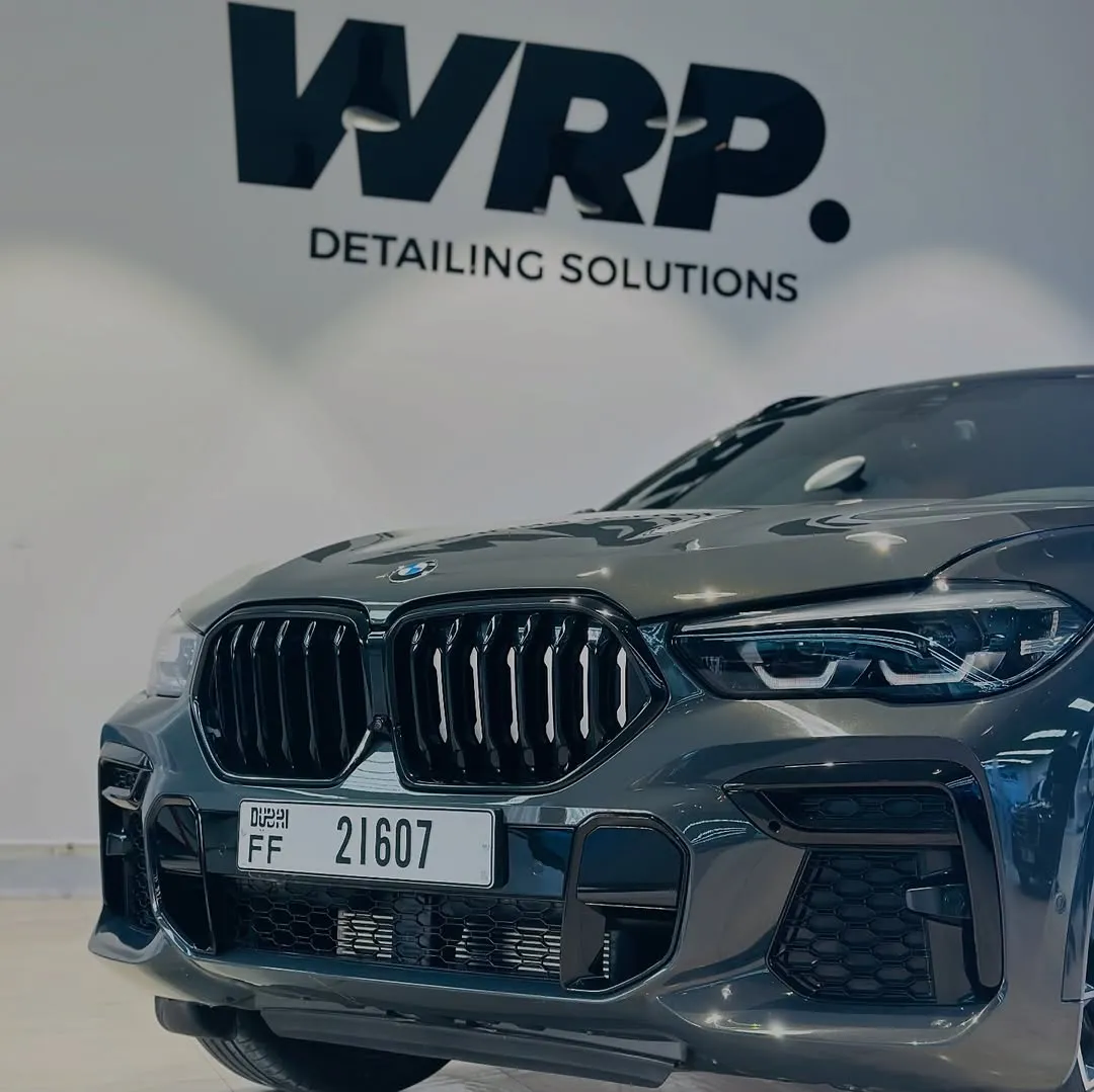 Grey BMW X6 with paint protection film at WRP Detailing Studio in Dubai