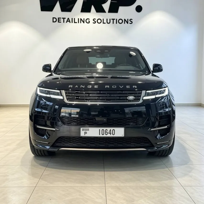 Black Range Rover Sport with paint protection film at WRP Detailing Studio in Dubai